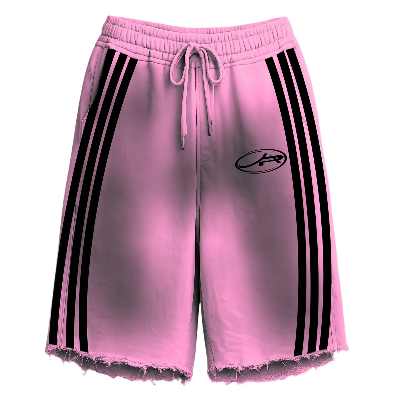 L.PINK LONG 4 STRIPE SHORTS