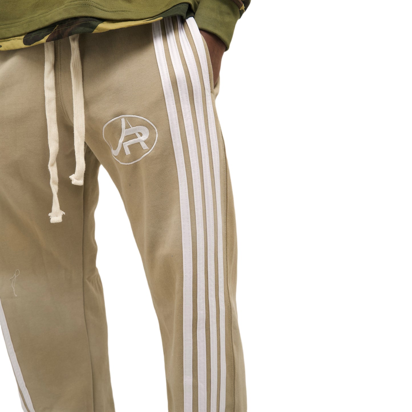 SIGNATURE WASHED TAN FLARE PANTS
