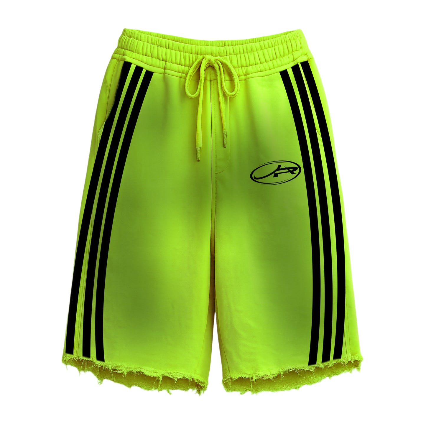 NEON LONG 4 STRIPE SHORTS
