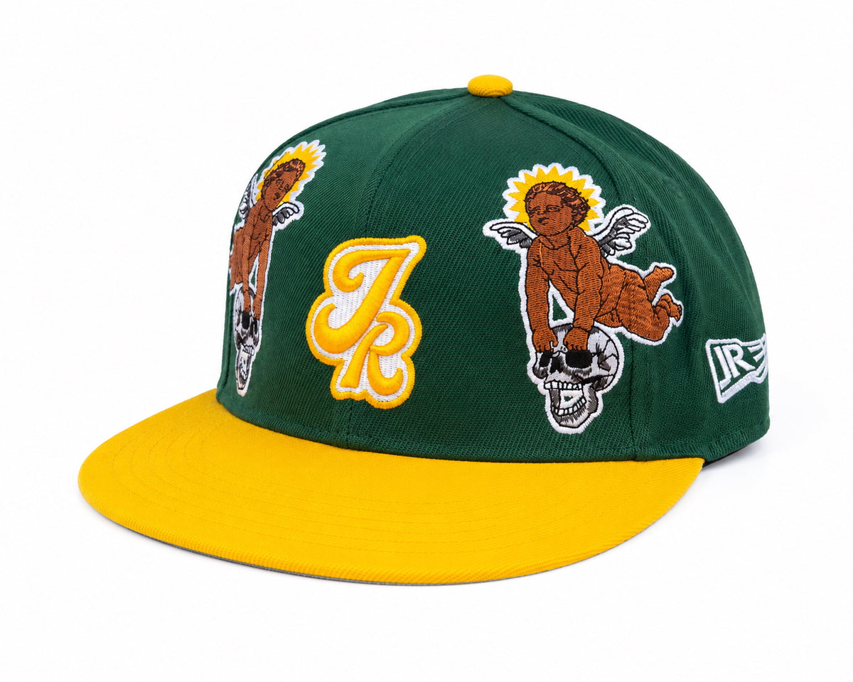 “FLY TOGETHER” GREEN FITTED CAP