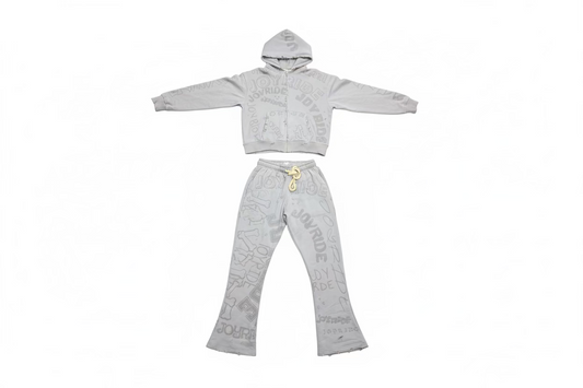 Graffiti grey sweat suit