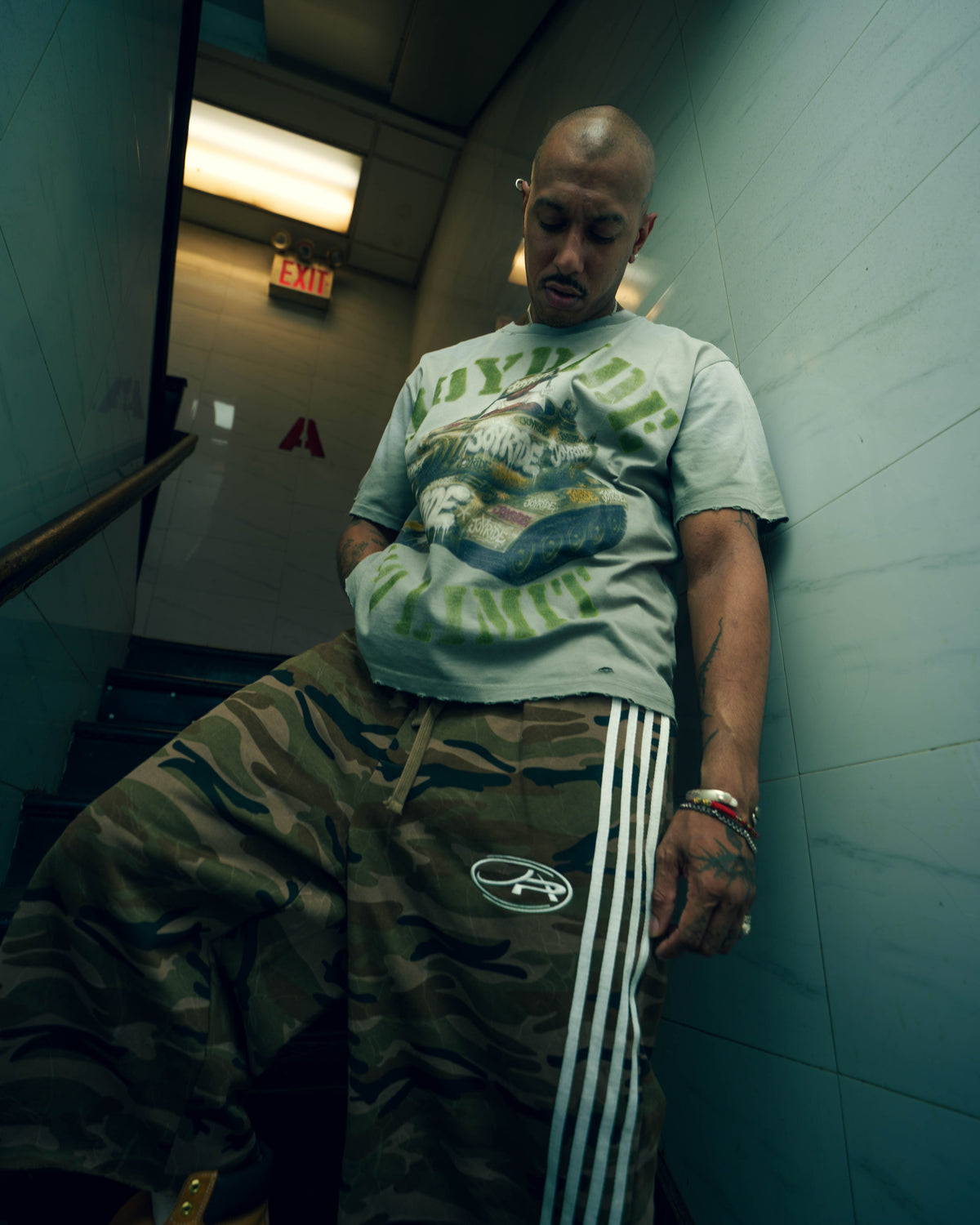 Crazy Camo 3/4 Shorts