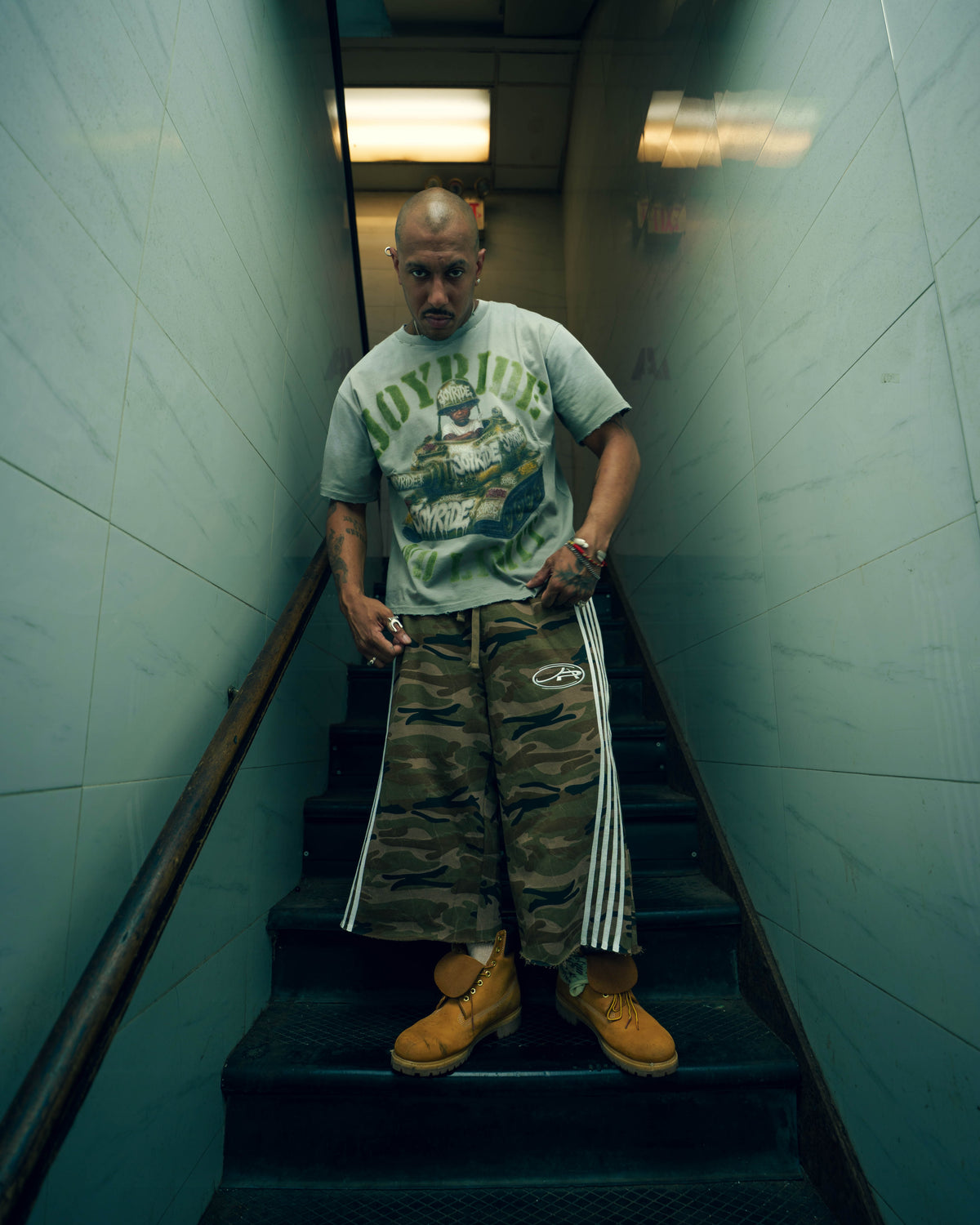 Crazy Camo 3/4 Shorts